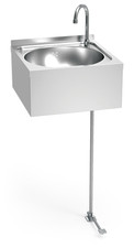 Lave mains inox mural normal
