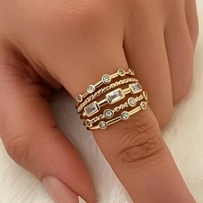 Bague cristal swarovski acier