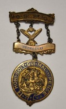 Decoration - HONI SOUS QUI MAL Y PENS O. S. Sr Georges secretary n° 564 antique