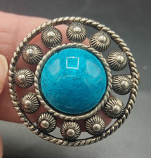 ENAMEL Bijou broche ronde