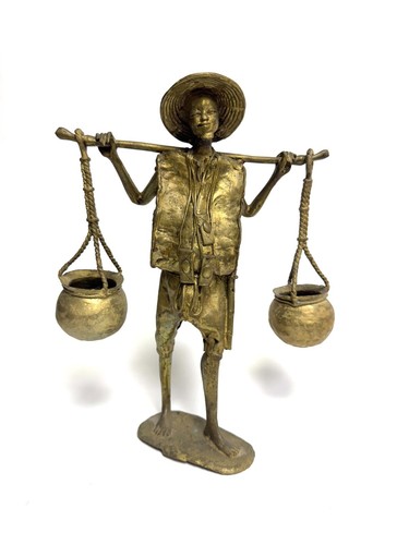 Statue bronze la - bronze, cire