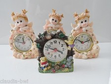 4 VINTAGE DECORATIVE ANGEL COLLECTION CHILDREN QUARTZ CLOCK CLOCKS 