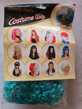 Perruque bleue frisée n° 8001 Blonde Sheila neuve (li)