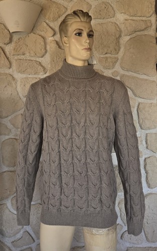 Pull marron col roulé suntio - marron,