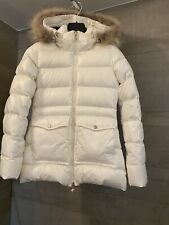 Magnifique doudoune pyrenex/taffetas brillant/fourrure véritable et amovible