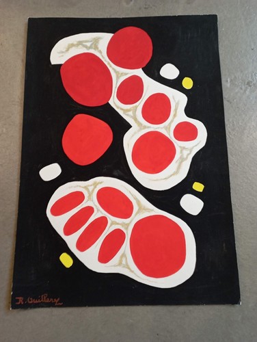 Roger quillery gouache sur - quillery,