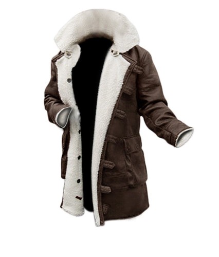 Homme cuir fléau manteau - cuir,