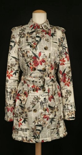 John galliano gazette trench - john,