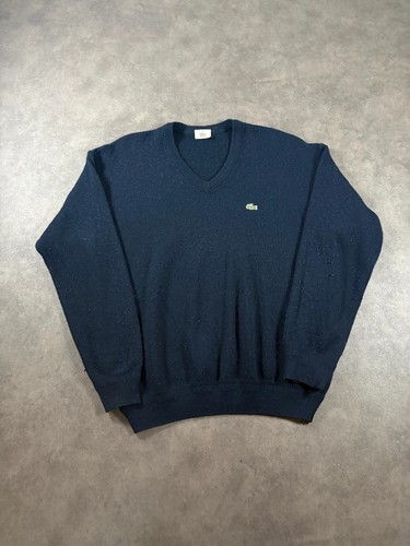 Pull col lacoste bleu marine - pull,