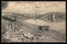 CPA Namur, Pont du Chemin de fer 1914 