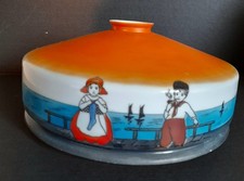 Abat Jour En Verre  décor des