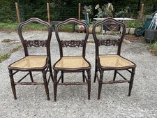3 chaises en acajou du 19ème