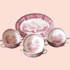 Service ancien Villeroy et Boch modèle Burgenland.rare Bols à  Bouillon. 