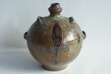 Gourde grès Fleur de lys