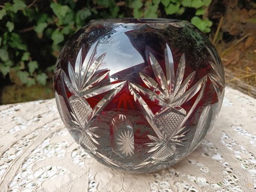 Ancien grand vase boule - grand,