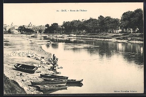 Cpa dax rives - dax,, de