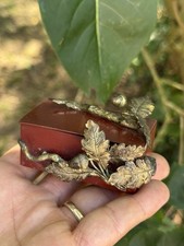 Stamp box & 19th century & oak leaves - acorn - nature - France