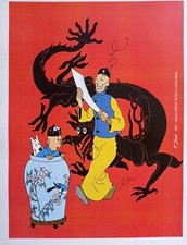 planche bd pastiche tintin et