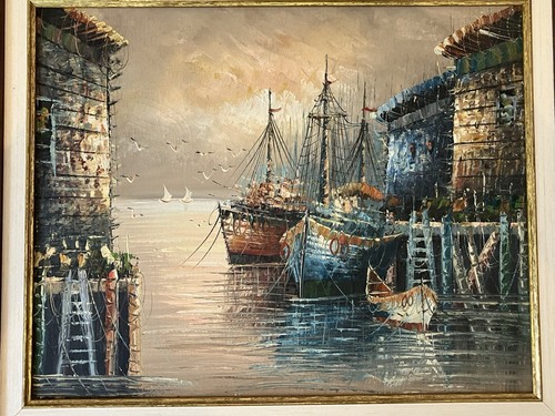 Tableau huile sur toile - huile,