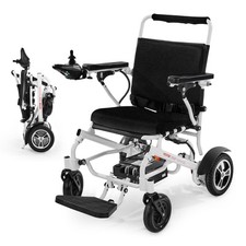 VEVOR Fauteuil Roulant Électrique Pliable Charge 136 kg 21 km Siège 533,4 mm