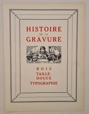 History of Engraving - Wood Soft Cut 1925 Color Print Typography	