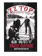 FLYER - RENAUD: EN CONCERT LIVE ALBI ( FRANCE ) 2017 MINI POSTERS ZZ TOP