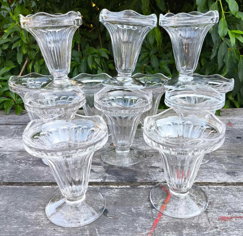 Lot coupes à glace - à,