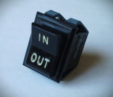 OEM NOS 1P2T 'Status In/Out' Rocker Switch for Moog Rack Mount Signal Processors