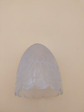 tulipe verre dépoli motif