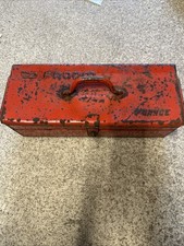 (n2) Ancienne boîte à outils caisse a outils vide FACOM en tole
