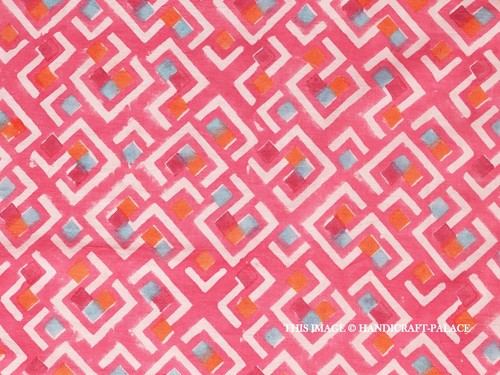Indien main bloc - bloc, rose