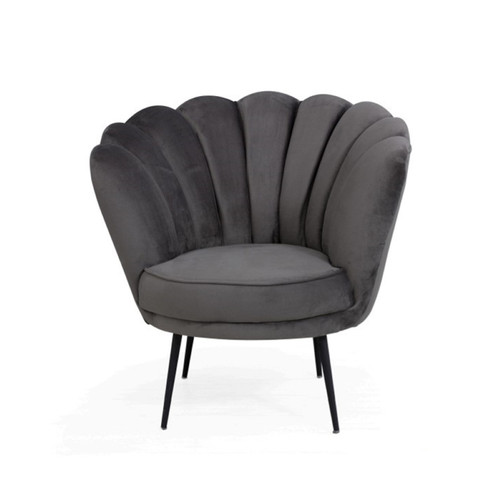 Fauteuil velours coque - fauteuil,