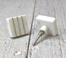 Bouton en marbre tiroir poignée en laiton poignée de porte d'armoire, boutons...