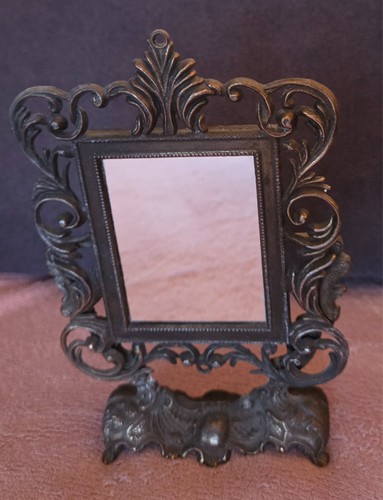 Ancien miroir table psyché - miroir,