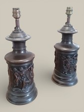 Paire de pieds de lampe à