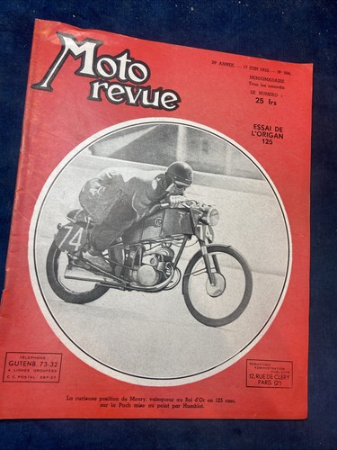 Moto revue 986 1950 - moto,