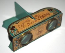 STEREOSCOPE "CIGARROS VEADO" EN TÔLE LITHOGRAPHIÉE PLIANT