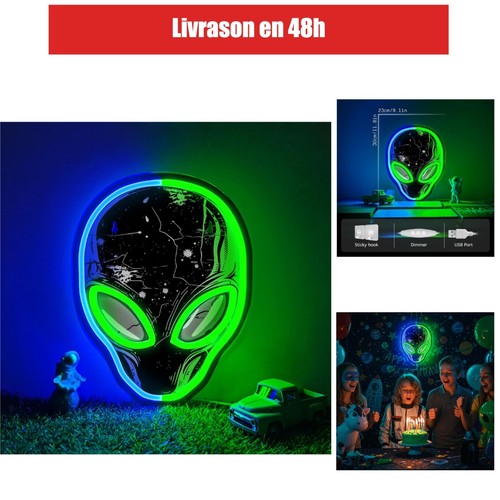 Lampe néon alien led - néon,