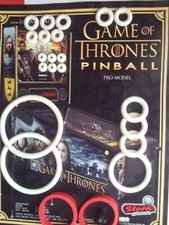 FLIPPER-STERN-GAME OF THRONES PRO -KIT ELASTIQUES -DOIGHTS DE BATTEUR ROUGE