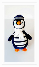 Peluche/Doudou Pingouin Bleu