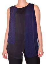 blouse bleu marine et noir