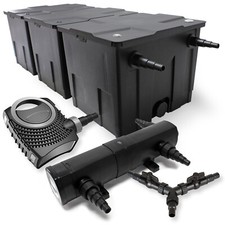 TTSunSun Kit Filtre 90000L Étang 24W Clarificateur de bassin NEO10000 80W Pompe