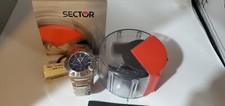 Sector 540 Chronograph Eta Swiss made Blue Dial sapphire crystal New 