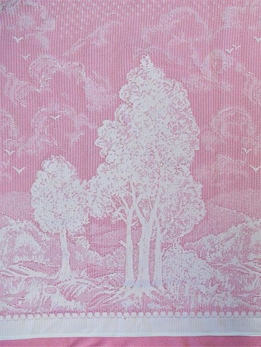 Grand rideau blanc - grand, vintage