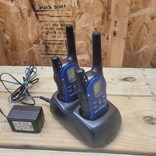 Motorola FV700 Two Way Radios Walkie Talkies w Charging Dock Power Adapter