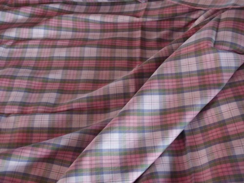 Coupon tissu carreaux - tissu,