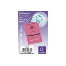 Etui pour permis de conduire européen plastique transparent Exacompta