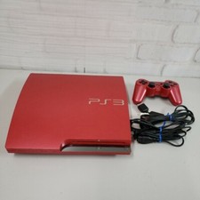 PlayStation 3  320GB Scarlet red CECH-3000BSR USED PS3 w/controller + cables