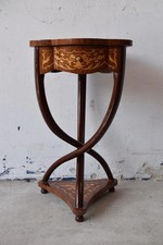 French Table Art Deco with Drawer - Wood Table - Furniture Art Deco - Inlaid
