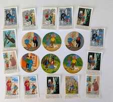 Série de 14 Chromos TINTIN + 6 auto-collant Fromage Tintin par Hergé